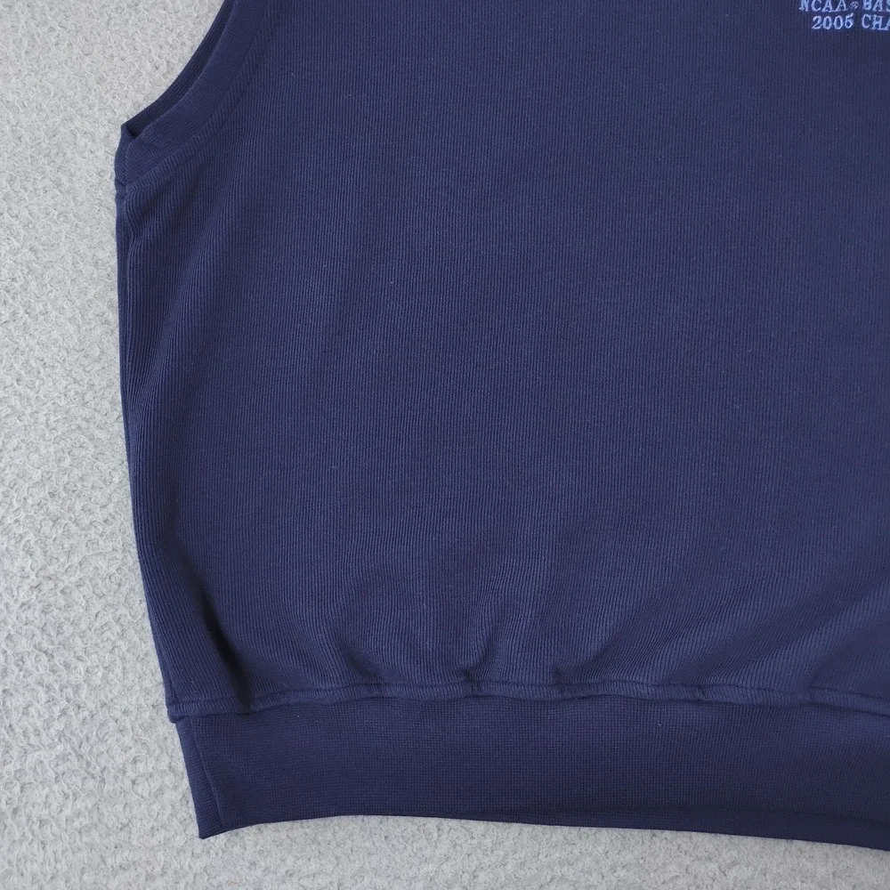 Vtg North Carolina Tar Heels Sweater Vest Mens Large Page & Tuttle 2005 Champion